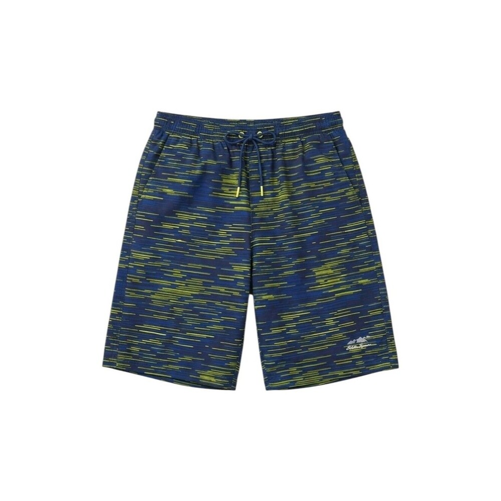 Eddie Bauer Kids Swim Trunks Active Shorts Blue Stripes Boys Size Large 14 16